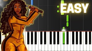 Sza - Kill Bill Easy Piano Tutorial