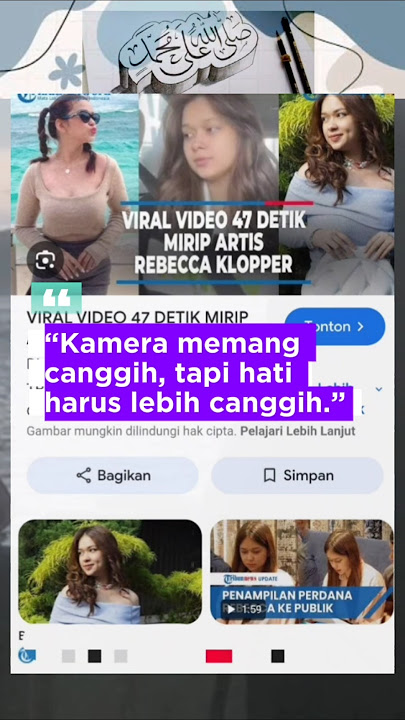 Video Viral Rebecca Klopper #beritaterkini #beritaviral #terbaru #artiscantik #trending #katabijak