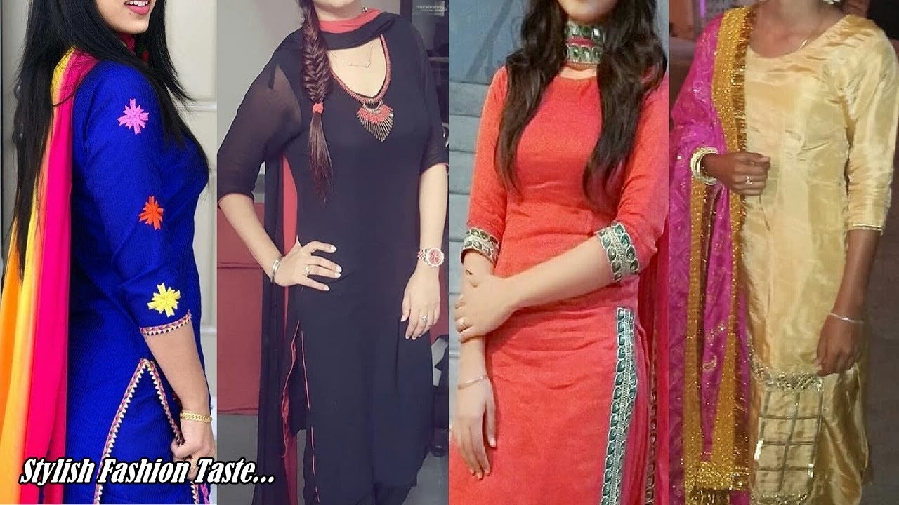 Top 40 suit designing with laces accessories | New lace Design Ideas On  Salwar & Punjabi Suit 2019 - YouTube