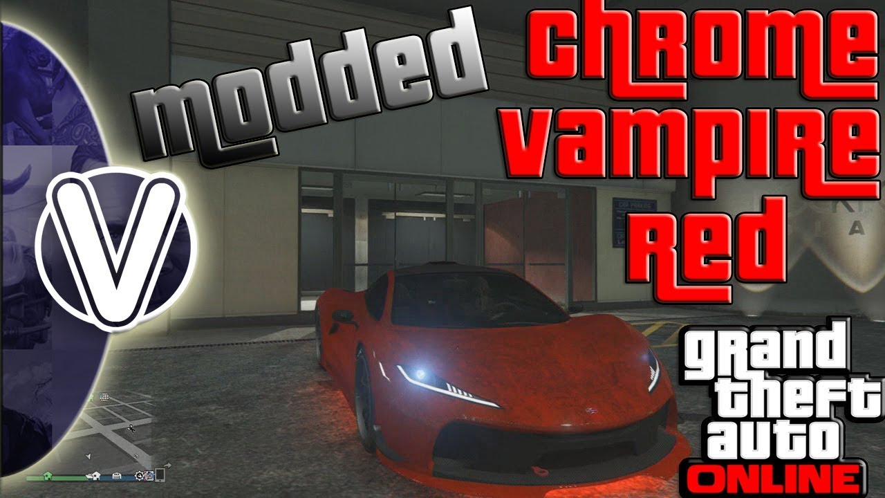 GTA 5 Online Vampire Red Paint Job 1.46 *CHROME* (GTA 5 Online