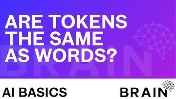 Are words the same thing as tokens in AI models?