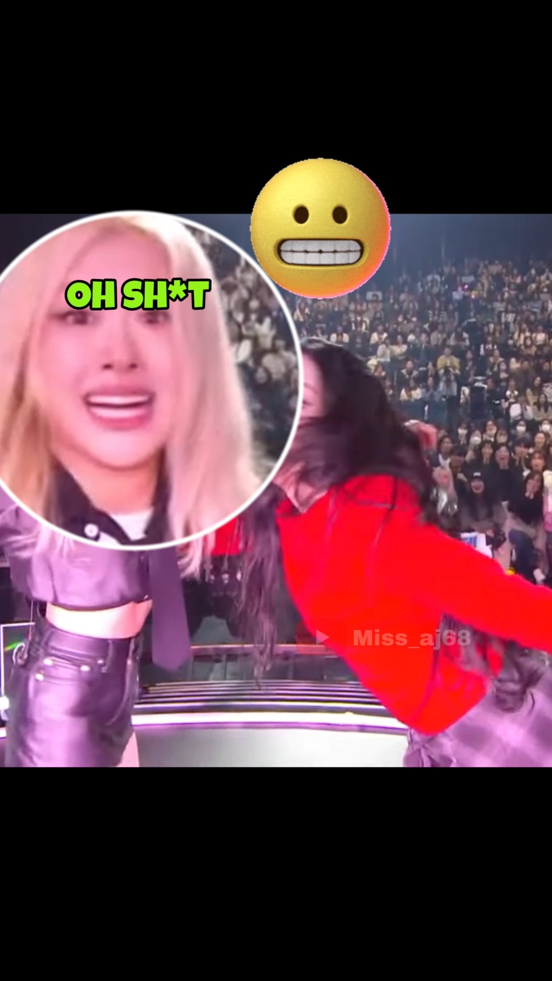 Rosè forgot about Camera 's existence ?? #rosé #funny #fypviralシ #ytshorts @roses_are_rosie