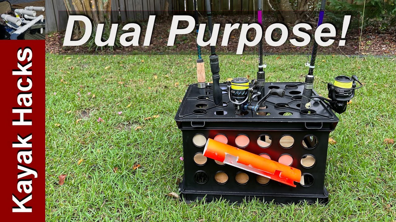 Add Fishing Rod Storage to Your Milk Crate Fishing Rod Holder