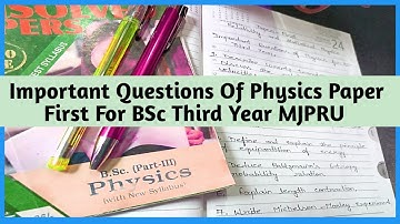Important Questions Of  Relativity & Statistical Physics For Bsc Third Year MJPRU | Bsc Physics|