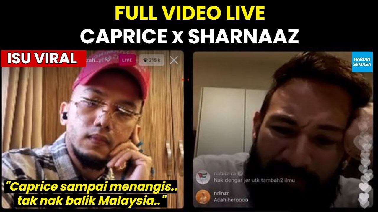 CAPRICE LIVE SHARNAAZ AHMAD | FULL INSTAGRAM LIVE