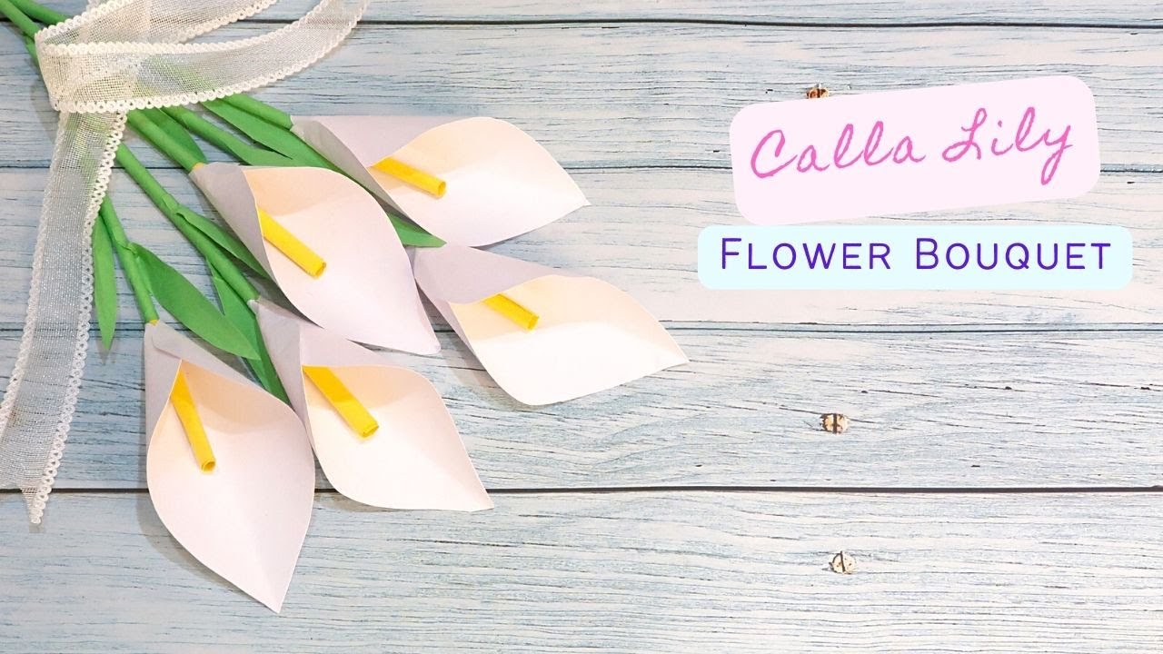The power of being in the present moment 【Making a Calla Lily paper ...