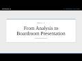 Module 3 - Lecture 8: From Analysis to Boardroom Presentation | AI Fundamentals for Leaders