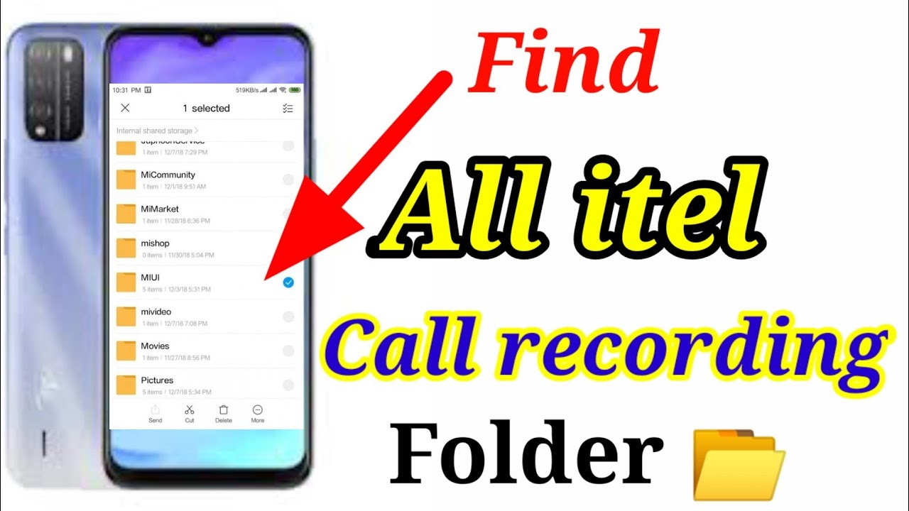 make online itel a48 Call Receding folder/How to find my call recording folder in itel phone/