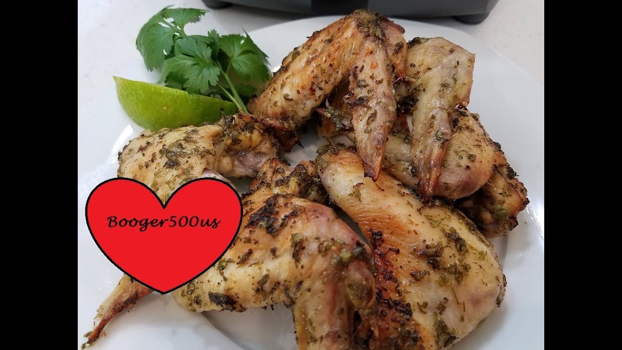 CILANTRO AND LIME CHICKEN WINGS AIR FRYER - YouTube