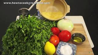 Tabbouleh Recipe - Arabic Salad - Tabbouleh - Middle Eastern Salad - Parsley Salad - تبولة