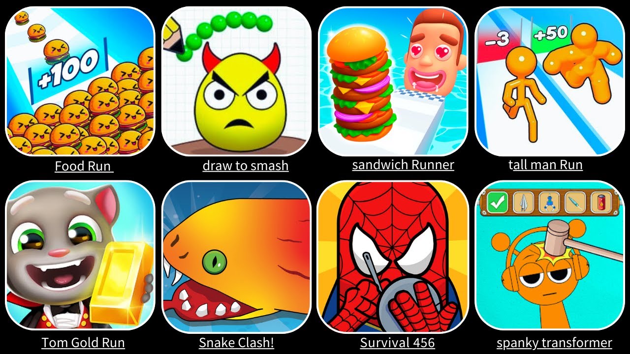 Fishing Food, Count Master, Hide Ball, Save Her, Race Master 3d, Fork N Sausage, Rope Man Run...