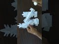DIY 3D paper snowflake l Christmas decoration ideas #shorts