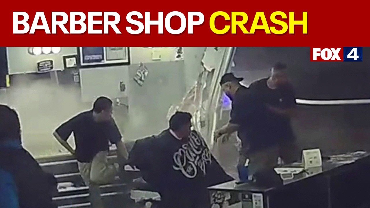 Elderly driver accidently drives into Euless barber shop