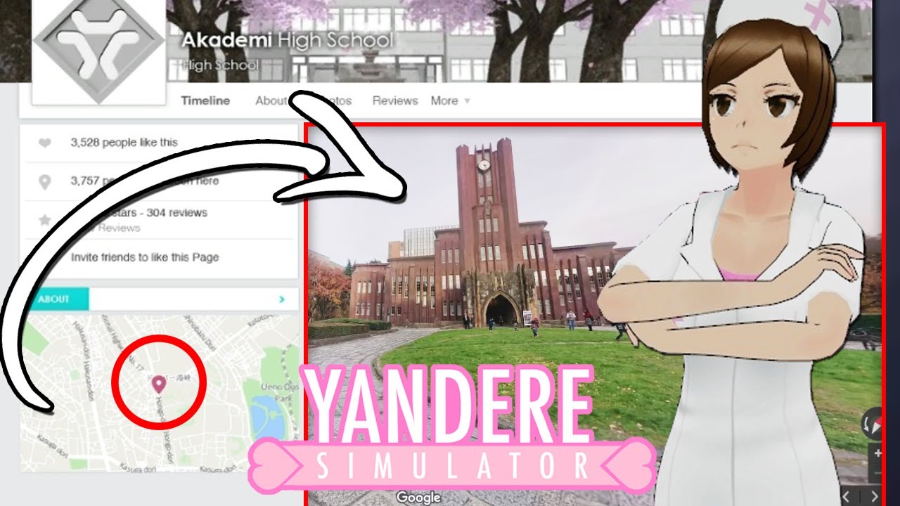 Akademi High S Real Life Location New Nurse Yandere Simulator Youtube - akademi high school roblox