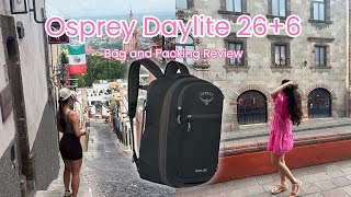 PACKING REVIEW: 26+6 Osprey Daylite Bag for a 2 Week Trip🤔🎒✅