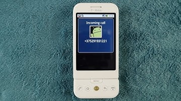 First ever Android phone incoming call. HTC Dream / T-Mobile G1 calling