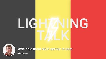 Writing a local MCP server in Dart | ⚡️ Lightning Talk | Flutter Belgium Meetup #24