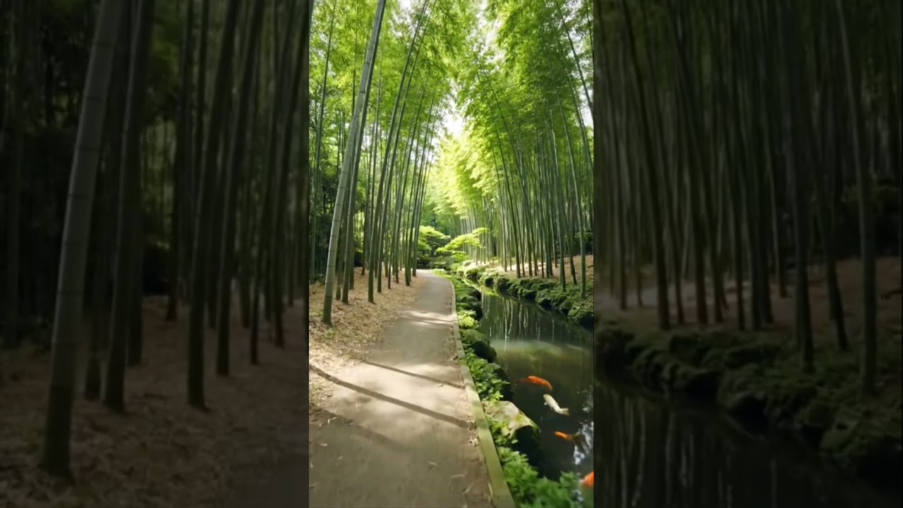 #japan/peaceful bambo forest