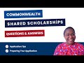 Commonwealth Shared Scholarship UK - Q&A + Winning Application Tips - Study For FREE in the UK