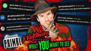 Reacting To What YOU Want To See In The Upcoming Nightmare On Elm Street Film