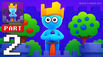 King or Fail - Gameplay Walkthrough Part 2 - Tutorial Stick Army Commander Defense (iOS,Android)