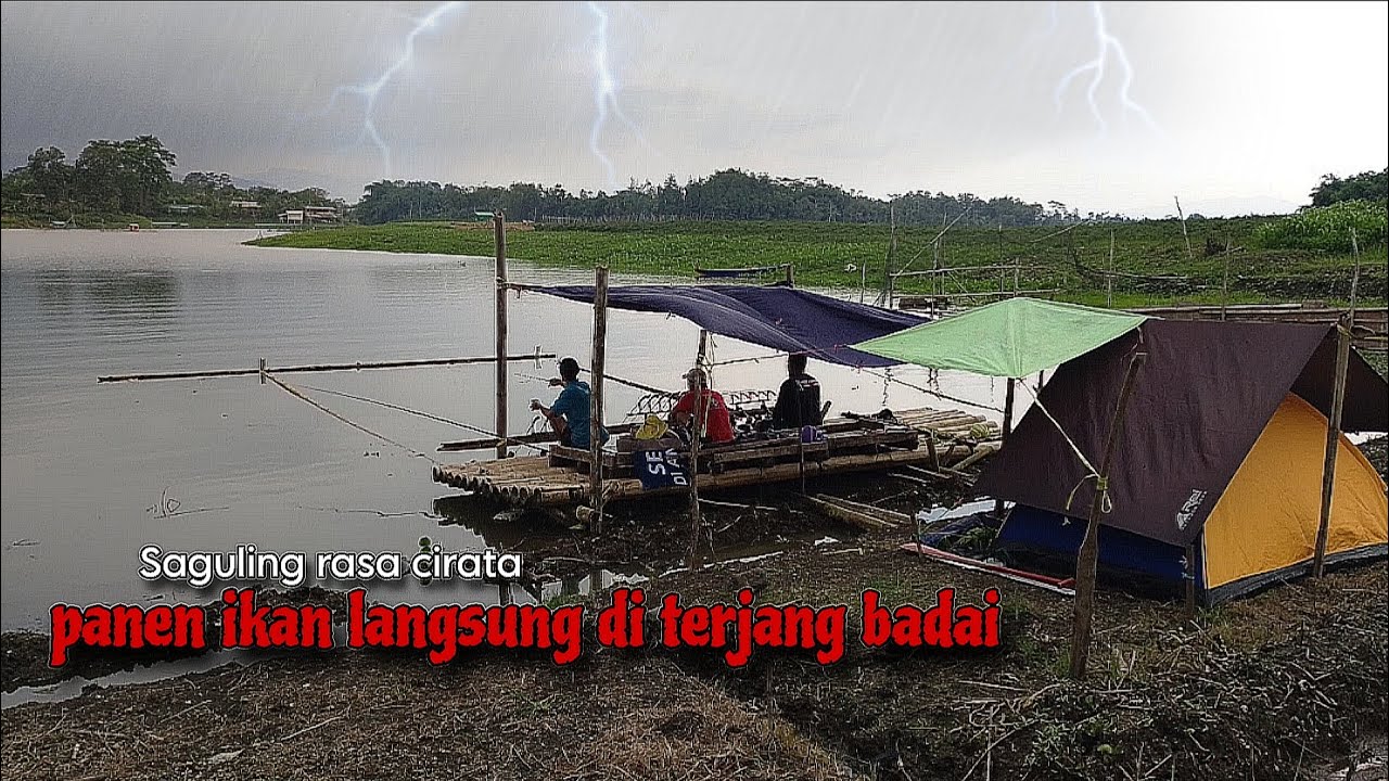 Camp fishing ep83 MENEMUKAN SPOT GACORR LANGSUNG DI TERJANG BADAI 