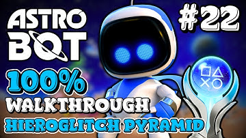 Astro Bot - 100% Walkthrough (Hieroglitch Pyramid) ALL Bots, Puzzle Pieces and Secret Exit!