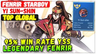 95% Win Rate YSS Legendary Fenrir [ Top Global Yi Sun-shin ] FENRIR STARBOY - Mobile Legends Build