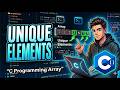 Program to Print all the Unique Elements in an array in C | C-programmming array Example#trending