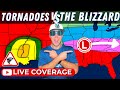 MASSIVE Blizzard + Tornado Outbreak Coverage