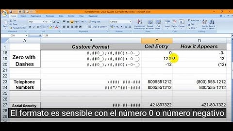 539صيغ الأرقام و تنسيقها- Excel VBA MDR539 - Number formats and formatting