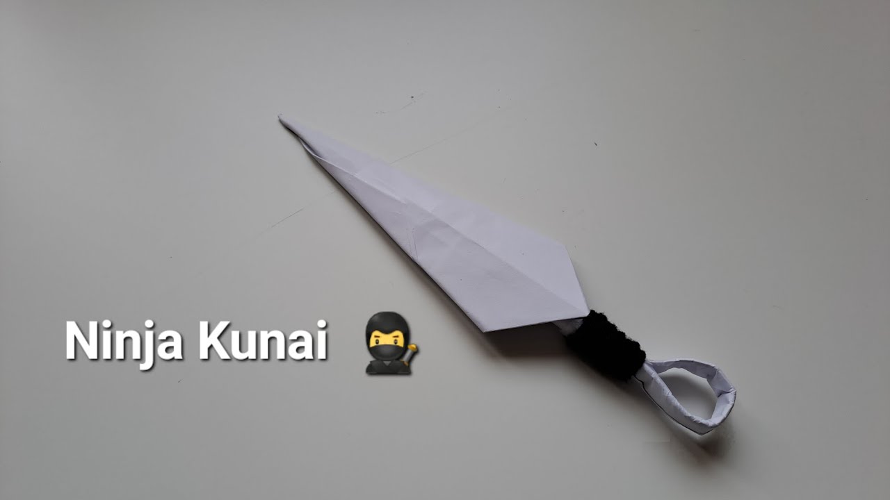 How to fold a paper Kunai I easy origami YouTube