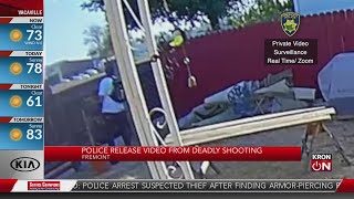 Police release video from deadly shooting in Fremont