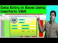 Student Data Entry in Excel Using Userform VBA (Part 1)