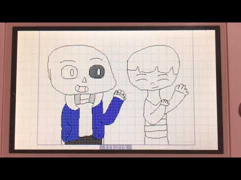 うごメモで SANSとFriskを描いてみた