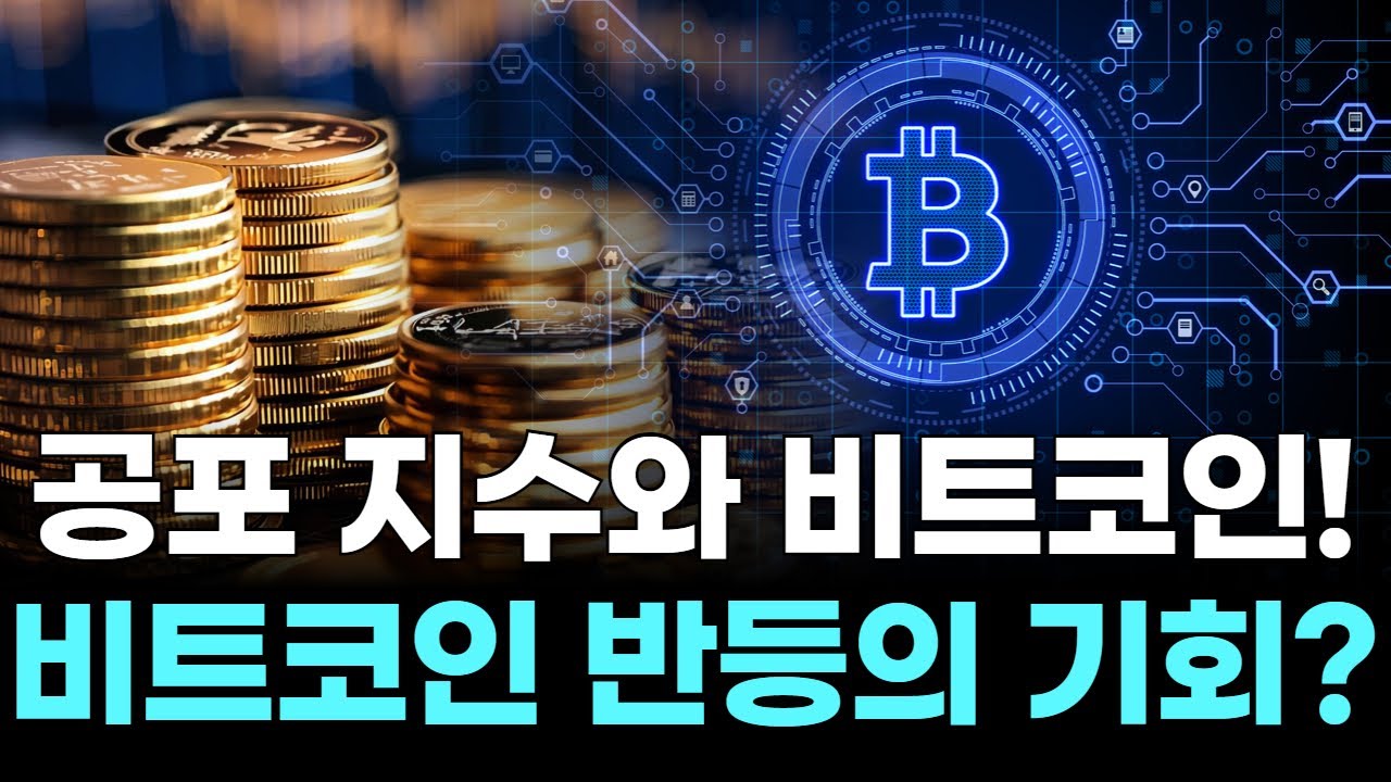 공포 지수와 비트코인! 비트코인 반등의 기회?