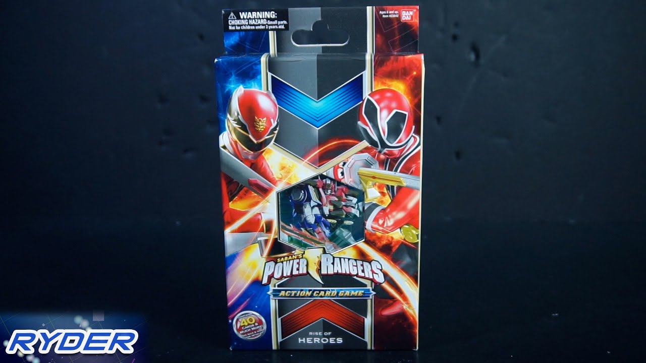 Power Rangers ACG: Rise of Heroes Starter Deck Opening - Ryder - YouTube