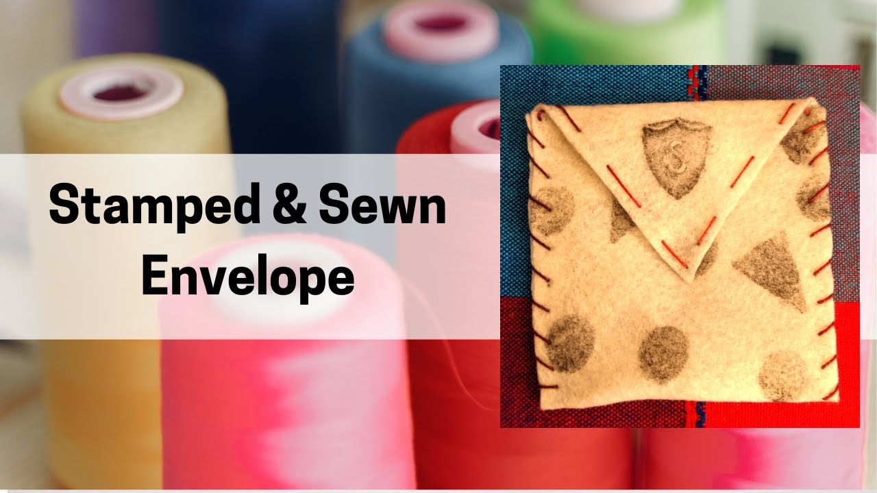 "Stay Creative, York County!" Art Tutorial - "Stamped and Sewn Envelope"