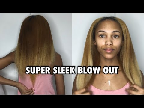 Super Sleek Blow Out At Home | Natural Hair - YouTube