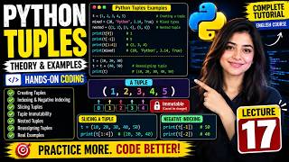 Details Python Full Course for Beginners | Lecture 17: Tuples in Python Explained Guide