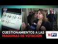 Cuestionamientos a las máquinas de votación
