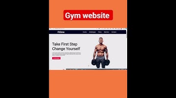 Gym Website Using HTML CSS and JavaScript #shorts #javascript #html