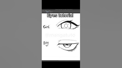 Eye drawing tutorial girl & boy 👁 #drawing #tutorials #eyes #short #howtodraw