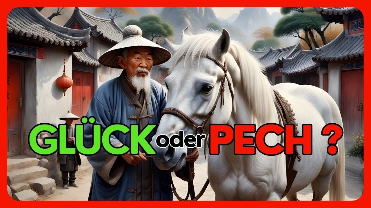DER ALTE MANN UND SEIN PFERD | Alte chinesische Geschichte über Glück und Pech