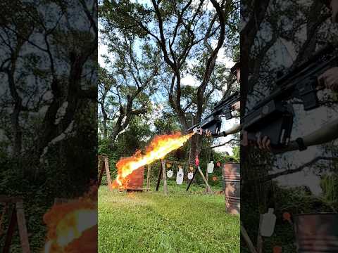 Florida man blazing flamethrower