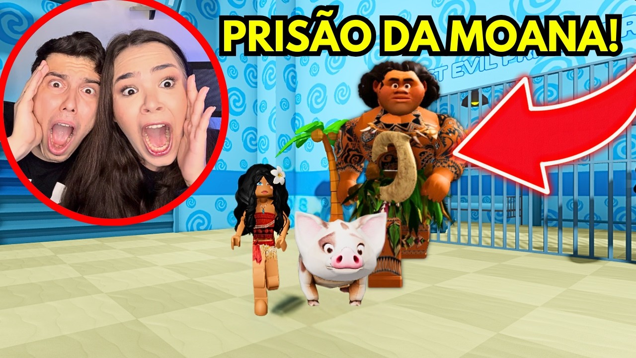 PRISÃO da MOANA CHEGOU no ROBLOX!!!