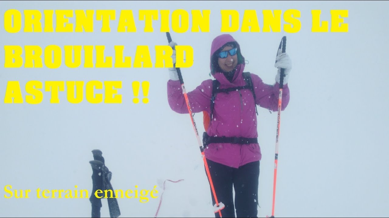 Orientation dans le Brouillard en Montagne sur terrain enneigé. EVOLUTION