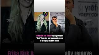 Erika Kirk has filed to legally remove “Kirk” from her last name and  #ErikaKirk #DipakMedia