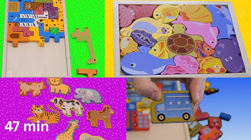 Doubly Puzzle Time Compilation of Educational Puzzles for Toddlers Made by Real Teachers 47 Minutes