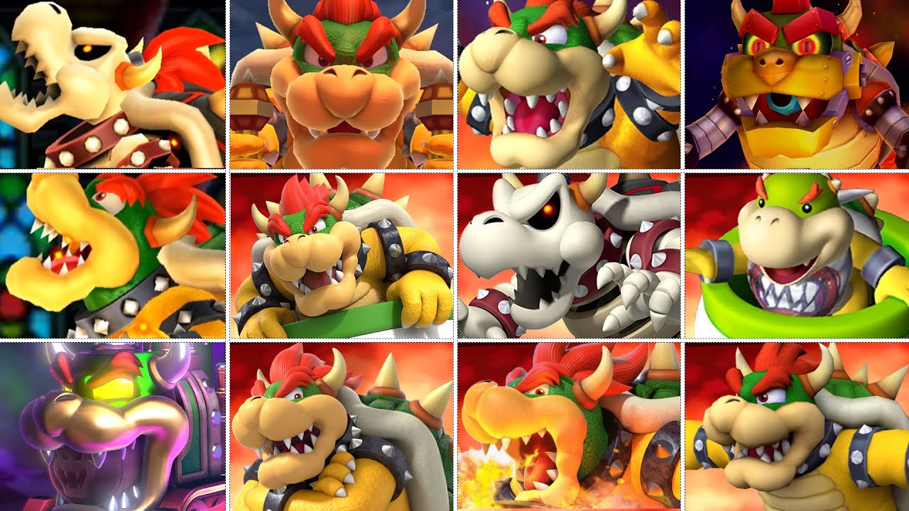 All Bowser + Bowser Jr Minigames & Bosses in All Mario Party Games (Master Difficulty - No Damage)